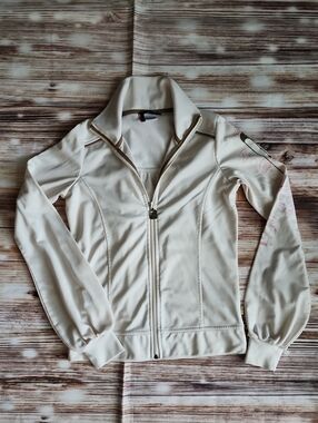 GSUS Women’s Ivory Zip-Front Jacket - Lightweight Casual